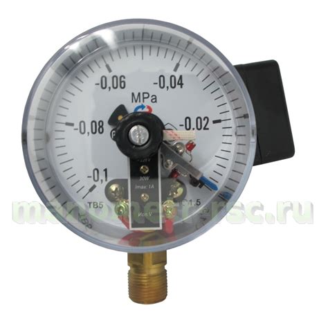 Вакуумметры общетехнический с электроконтактной приставкой ТВ - 610Р.05 ...