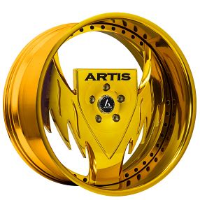 Staggered Artis Forged Wheels Spartacus Gold Rims Atf