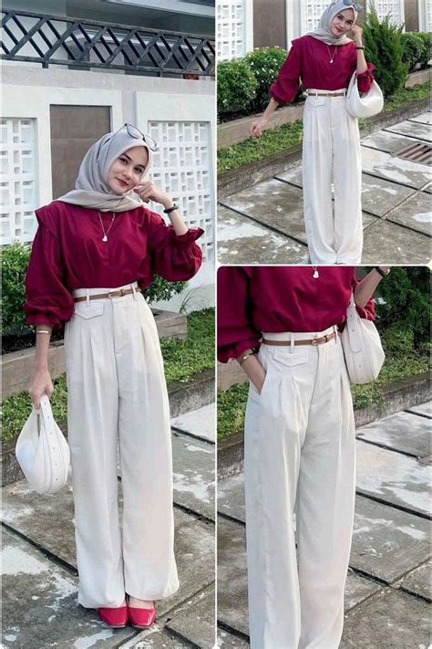 Ide Busana OOTD Hijab Remaja Syar I Kekinian In 2024 Work Outfits