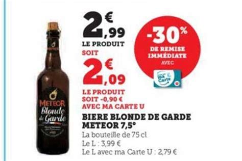 Promo Bi Re Blonde De Garde Meteor Chez Hyper U Icatalogue Fr