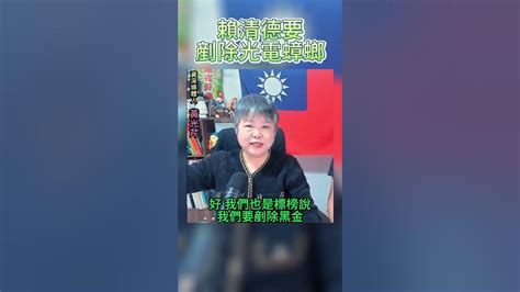 賴清德說要剷除光電蟑螂，用殺蟲劑嗎 朱學恒 阿宅反抗軍 賴清德 柯文哲 侯友宜 民進黨 Youtube