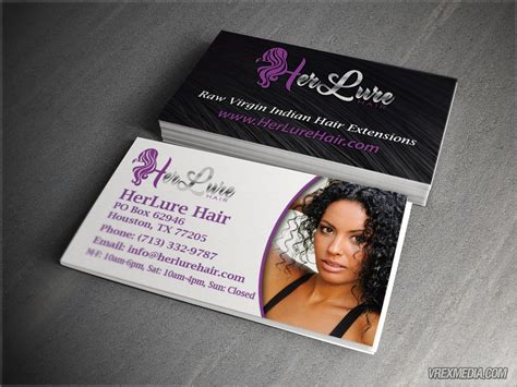 Business Card Designs Her Lure Hair