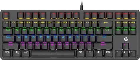 Hp Teclado Usb Gamer Preto Mecanico Gk Led Tecnologia Tenkeyless