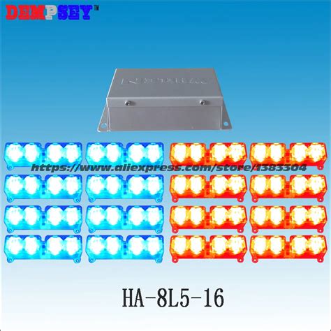 Ha 8l5 16 High Power Led Redblue Warning Light Dc12v Police Car