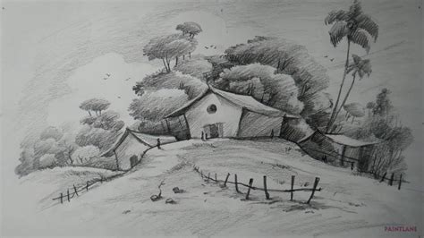 Nature Sketch For Kids at PaintingValley.com | Explore collection of ...