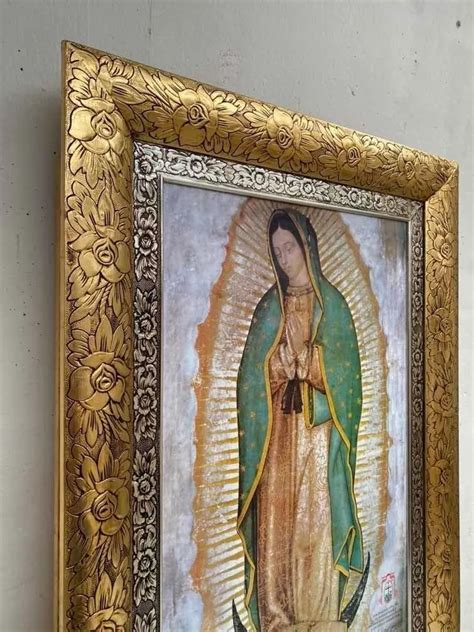 Cuadro De La Virgen De Guadalupe Replica Marco De Rosas