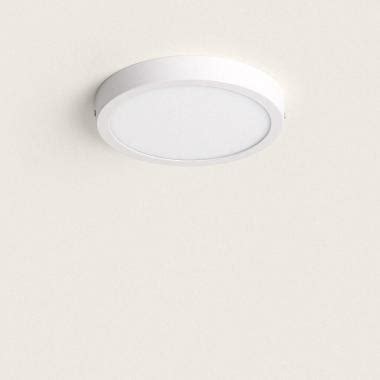 Plafonnier LED Rond 18W Extra Plat CCT Sélectionnable Ø205 mm Ledkia