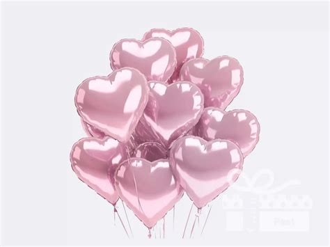 Pink Heart Balloons - GabiPost