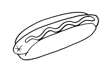 Cachorro Quente Para Colorir - Desenhos de Cachorro-quente Delicioso 6 para Colorir e Imprimir ...