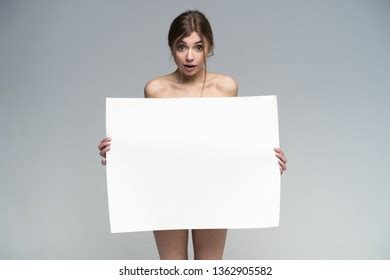 Holding Billboard Naked Images Stock Photos Vectors Shutterstock