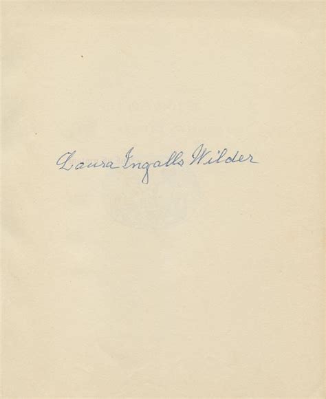 Laura Ingalls Wilder Autograph Signed Copy Of Little House In The Big Woods