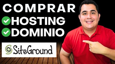 Como Contratar HOSTING Y DOMINIO En SITEGROUND YouTube