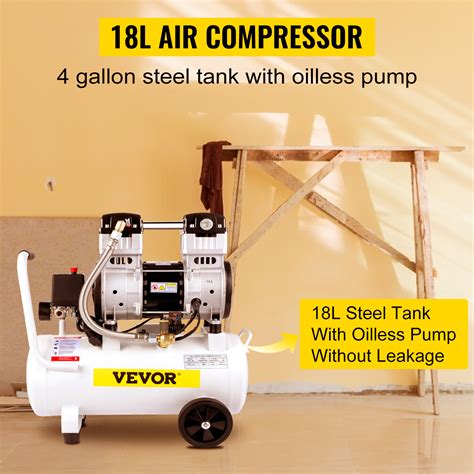 VEVOR Compressori D Aria Da 2HP 1500W Compressore Motore Senza Olio