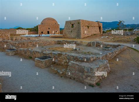 Sultan Ibrahim Han Mosque At Venetian Fortezza Castle In Greek Town