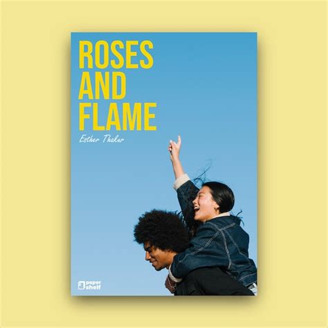 Couverture De Livre Wattpad Roses Et Flammes Vecteur Gratuite