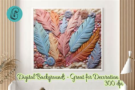 Feather Macrame Background 24 Graphic By Glamour Creative Fabrica