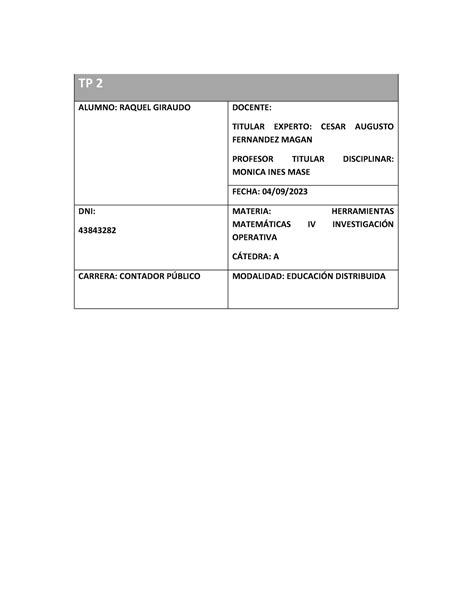 Trabajo Pr Ctico Tp Herramientas Matem Ticas Iv Investigaci N