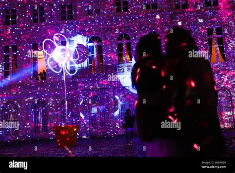 Bruxelles Belgique 16th Févr 2023 Les Gens Regardent Un Spectacle