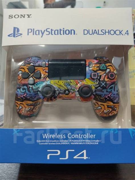 Геймпад PlayStation Dualshock 4 Ver.2 для PC, PS3, Граффити кастом ...