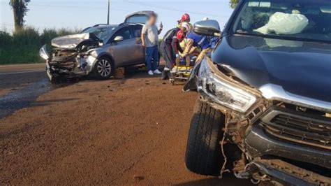 Colis O Frontal Deixa Quatro Feridos Na Rodovia Br Em Santa Tereza