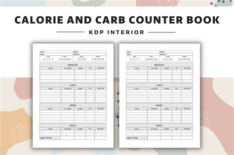 Calorie Counter Book Interior Graphic By Lunart Creative Fabrica