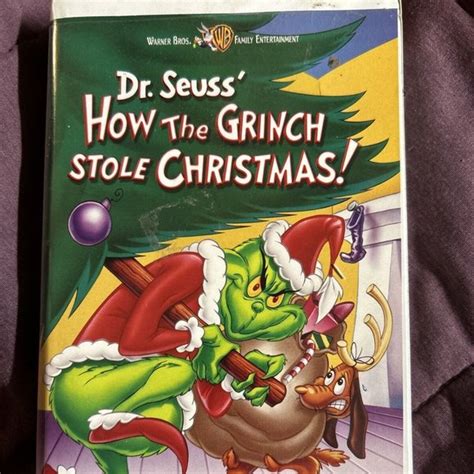 Warner Bros Media How The Grinch Stole Christmas Vhs 200 Clam