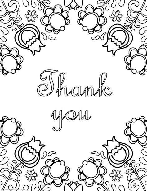 Thank You Coloring Page Worksheets (Free Printable PDF) | Coloring ...