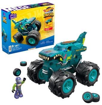 MEGA Hot Wheels Monster Trucks MEGA Wrex Pojazd do zbudowania Zestaw klocków HDJ95 Zakupy
