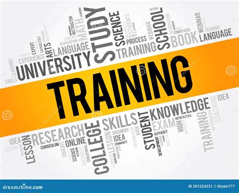 Training Word Cloud Collage Stock Illustration Illustration Of Formal