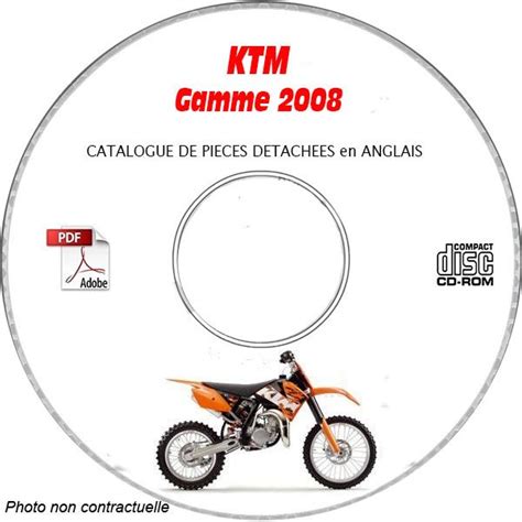 revue technique GAMME COMPLETE KTM de 2008 Catalogue des Pièces