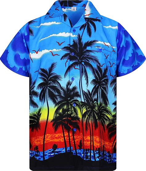 V H O Hawaii Hemd Hawaii Shirt Sommer Hemnd Party Hemd Urlaubs