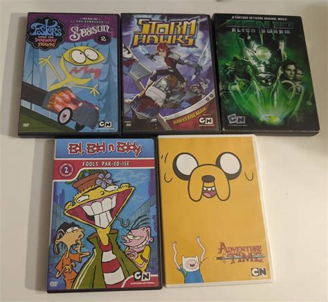 Lot of 29 Cartoon Network Dvds BEN 10 Alien Force, Adventure Time,robot ...