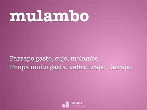 O Que Significa A Palavra Mulambo