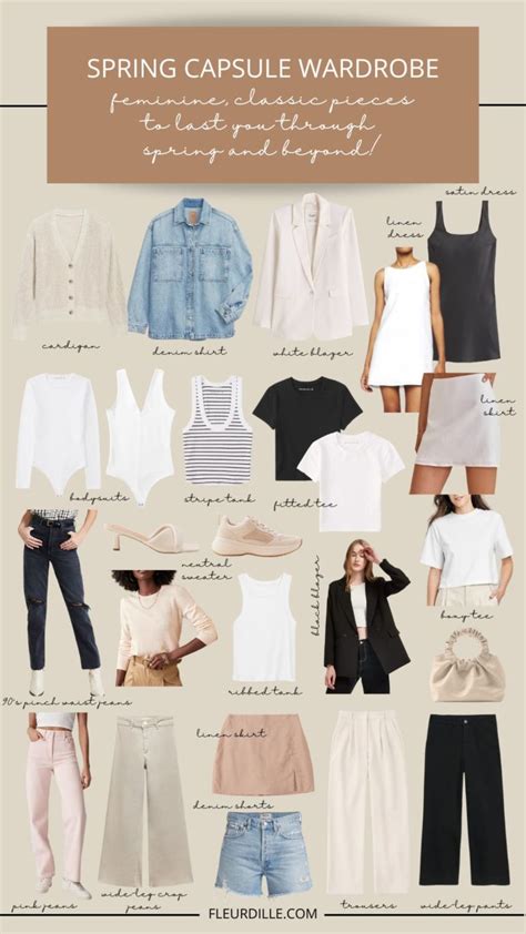 Spring 2023 Capsule Wardrobe 15 Outfits Fleurdille