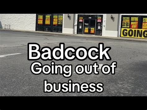 BADCOCK GOING OUT OF BUSINESS - YouTube