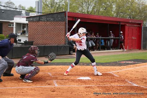 Apsu Softball Sweeps Alabama Aandm Wednesday Afternoon Clarksville