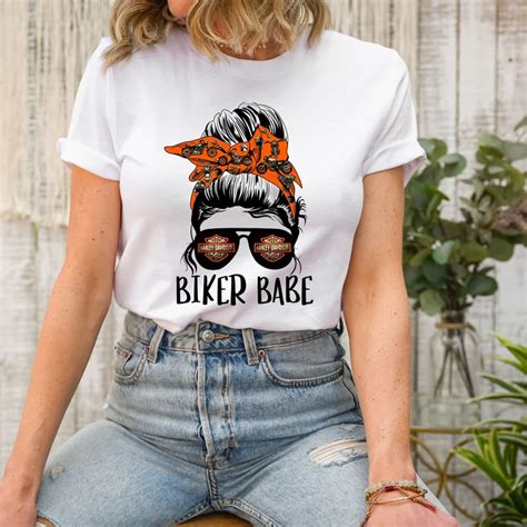 Harley Davidson Biker Babe T Shirt Cute Harley Shirt ClassicBike Shop