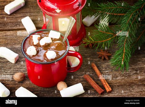 Cup Of Hot Chocolate Stock Photo Alamy