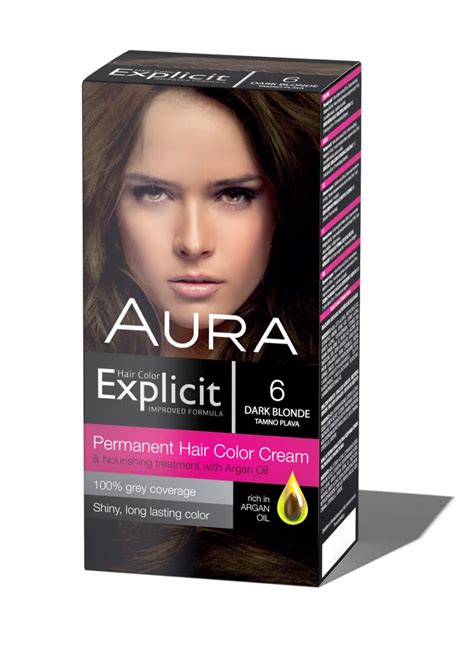 Set Za Trajno Bojenje Kose EXPLICIT 6 Dark Blonde Tamno Plava AURA
