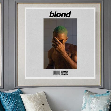 Frank Ocean Blonde Album Cover Music Fancier Audiophile High Etsy