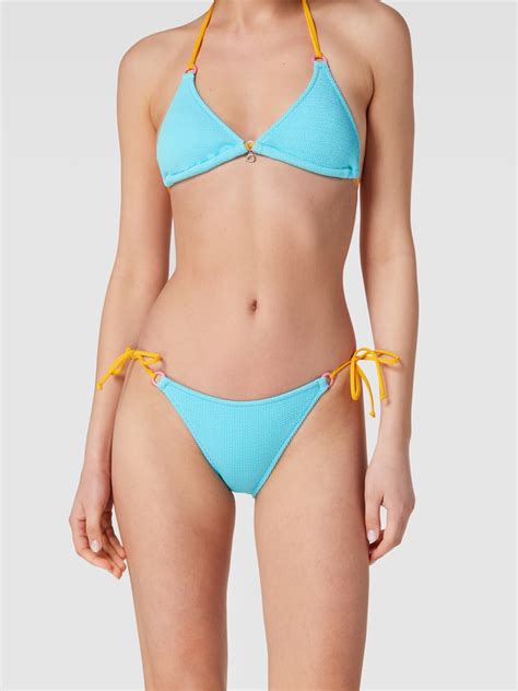 Banana Moon Bikini Slip Mit Strukturmuster Modell Lenka Helltuerkis Online Kaufen