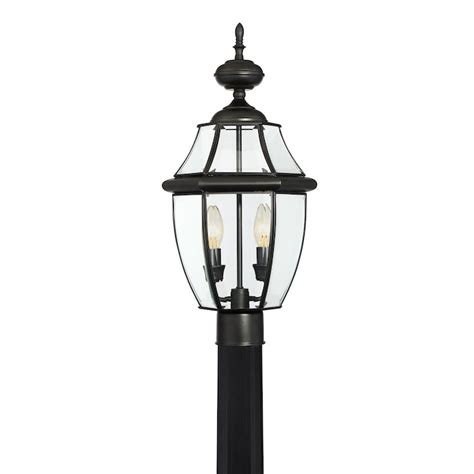 Portfolio Brayden 218 In Matte Black Traditional Outdoor Light Post