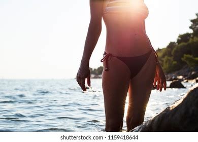 Low Angle Bikini Standing Stock Photos Images Photography Shutterstock