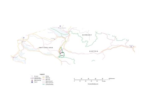 Driving to the Liechtenstein Alps