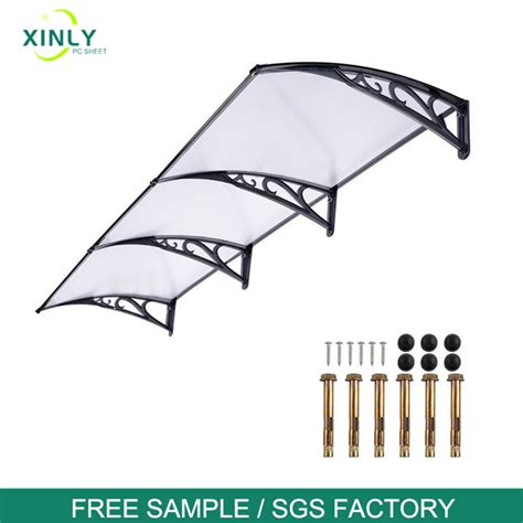 Outdoor Modular Assembly Aluminum Awning Polycarbonate Solid Sheet