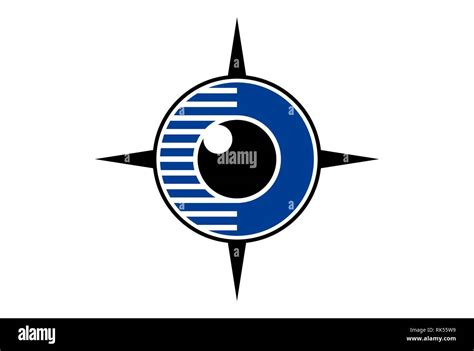 Abstract Eye Compass Icon Logo Stock Photo Alamy