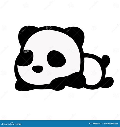 A Panda Lying Down And Enjoying In A Bamboo Forest Generative Ai Stock