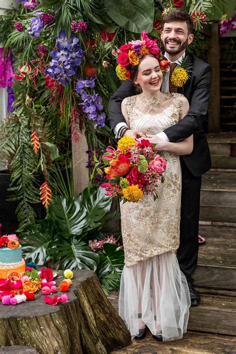 Authentic Mexican Wedding Inspiration With Bright Bold Colours A Flower