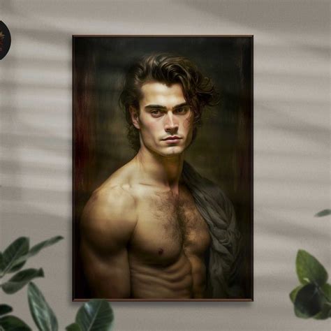 Nude Men Oil Painting Etsy Israel