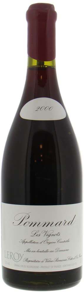 Pommard Les Vignots 2000 Domaine Leroy Buy Online Best Of Wines